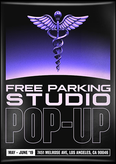 Free Parking Studio Pop-Up Poster| Ali Rigby